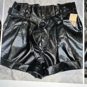 Steve Madden NYC Faux Leather Shorts